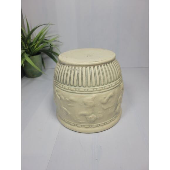 Antique Weller Pottery Fairfield Jardiniere Cherubs Ivory w Green Planter - Picture 5 of 5